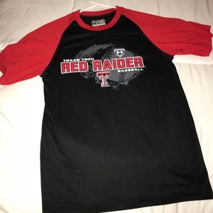 Boys Texas Tech Baseball Under Armour shirt